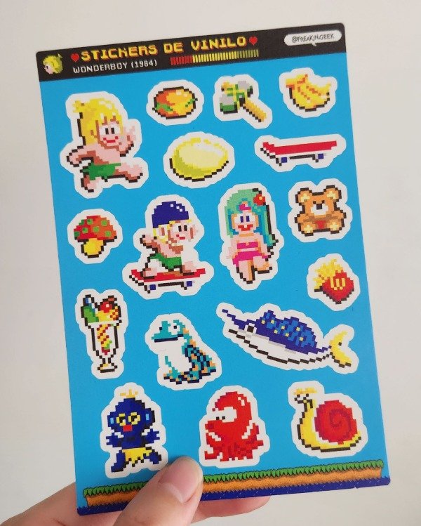 Producto - Plancha de Stickers "Wonderboy" - 1