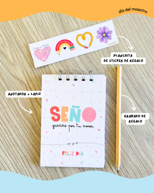 Producto - Anotador + lápiz
