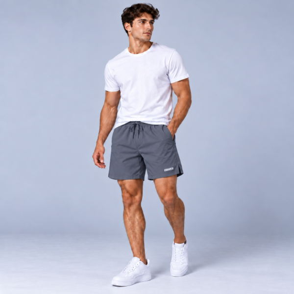 Producto - Short Drift Microfibra Gris Plomo - 2