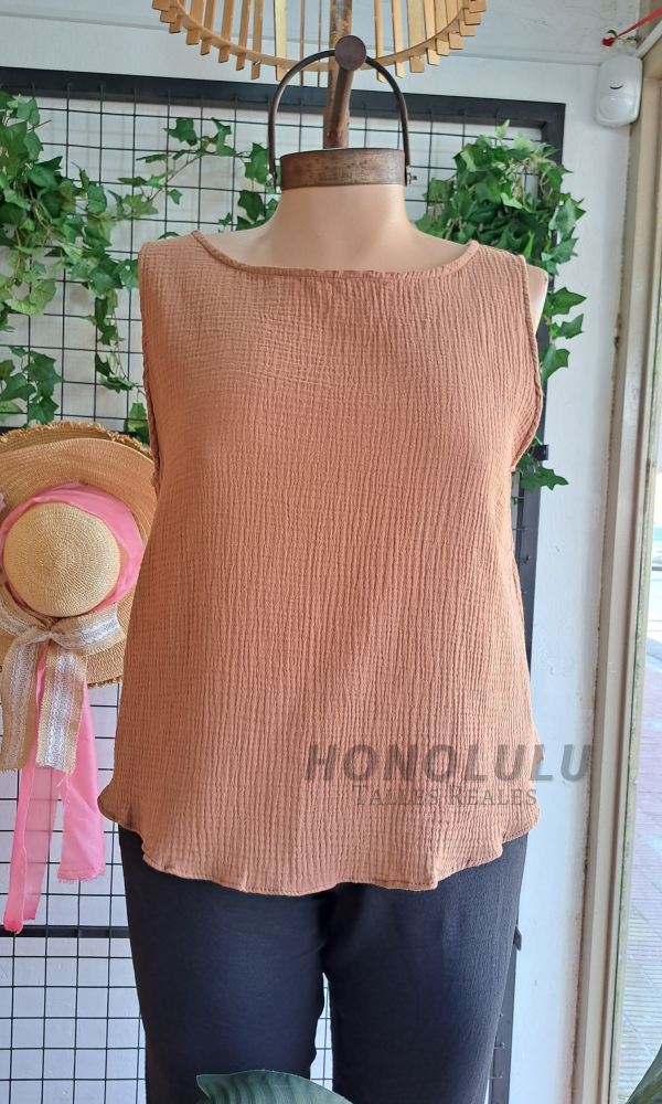 Producto - Musculosa Paz Marron