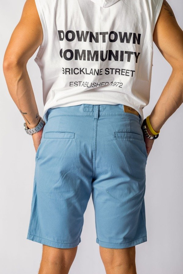 Producto - BERMUDA GABARDINA CELESTE