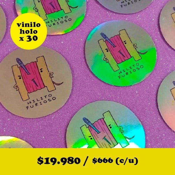 Producto - Vinilo Holográfico x 30 unidades