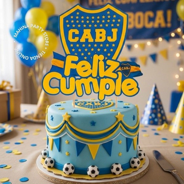 Producto - Topper cumpleaños Boca