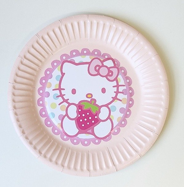 Producto - Hello Kitty Plato Descartables X 5 Unidades - 4