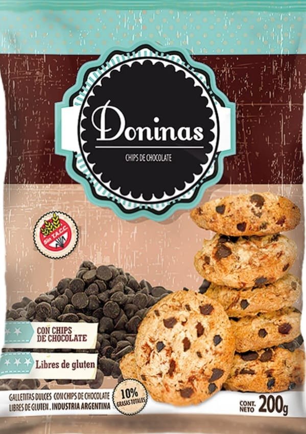 Producto - GALLETITAS CON CHIPS DE CHOCOLATE DONINAS