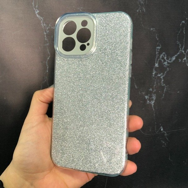 Producto - Funda Iphone 14 Pro Max Brillo Plateada