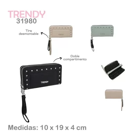 Producto - Billetera Mujer Doble Cierre Trendy