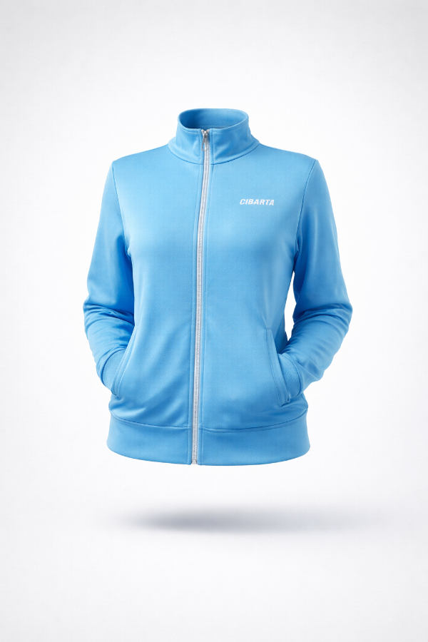 Producto - Campera Liviana Cibarta  Modelo Running Celeste