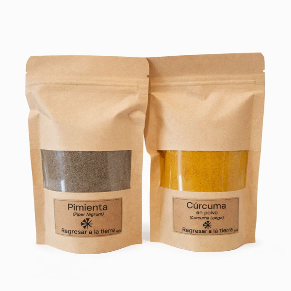 Producto - Pimienta Negra 100g y Cúrcuma 100g