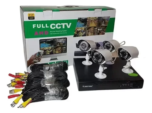 Producto - KIT DE 4 CAMARAS + DVR+ CABLEADO HYTOSHY