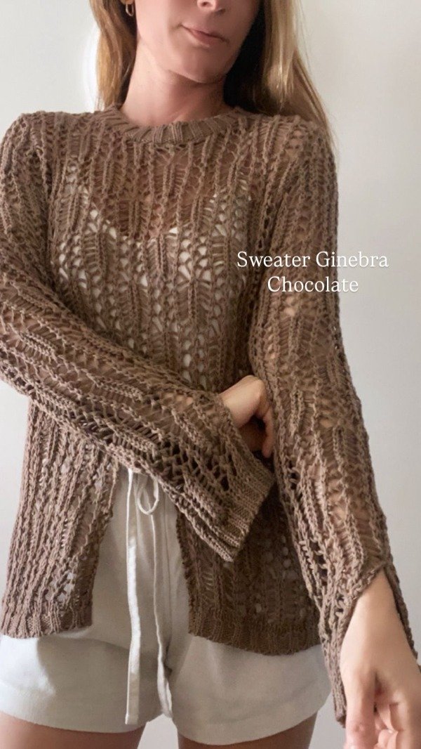 Producto - Sweater de hilo Ginebra chocolate