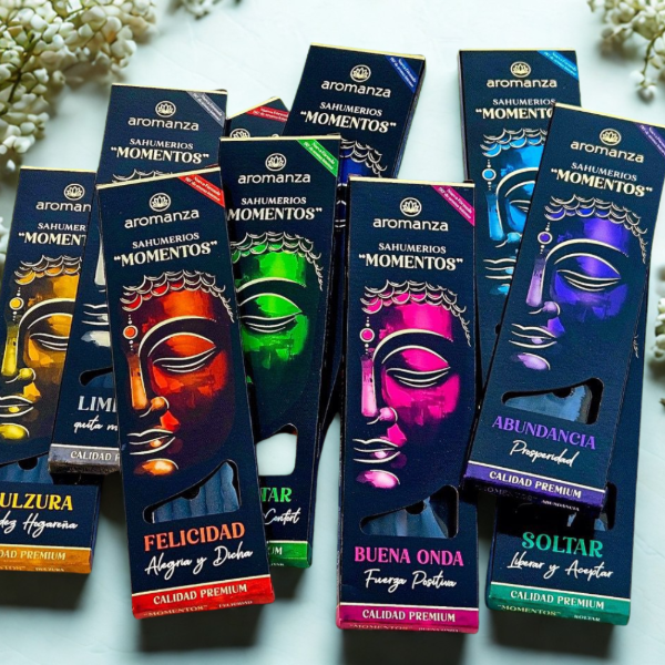 Producto - Sahumerios Momentos Aromanza x5u