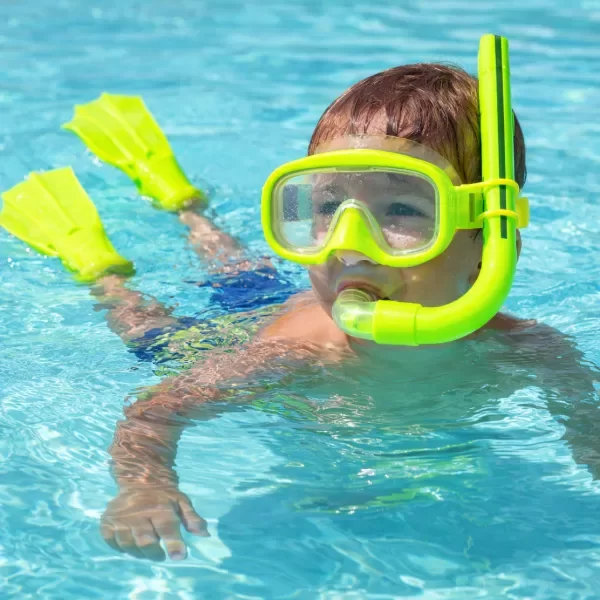Producto - SET DE SNORKEL INFANTIL CON MÁSCARA Y ALETAS COLORES SURTIDOS