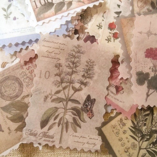 Producto - Stickers floral, tipo estampillas
