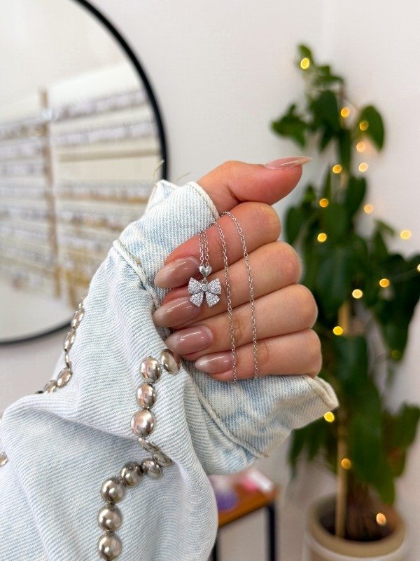 Producto - Cadenita acero quirúrgico moño micropave