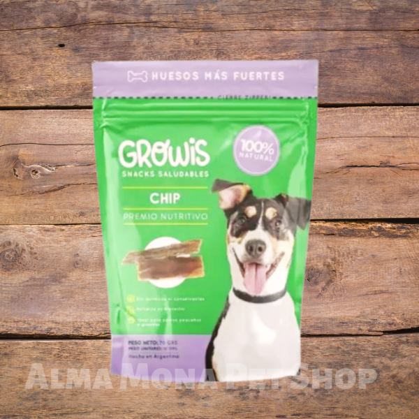 Producto - Growis Snack Saludable Para Perros Chip Laminas De Carne