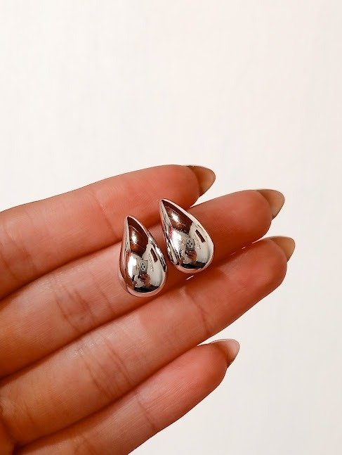 Producto - Aros DROP - Acero blanco