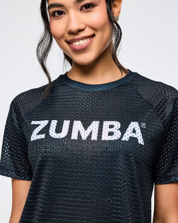 Producto - Zumba Basic Mesh Crew Neck Top - 1