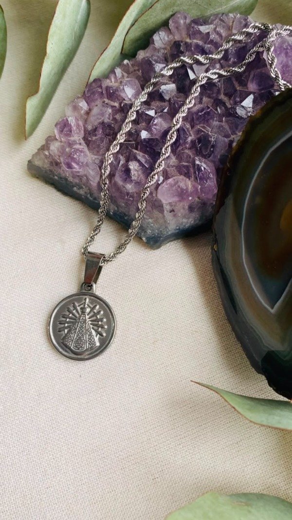 Producto - Dije de la Virgen de Lujan de Acero