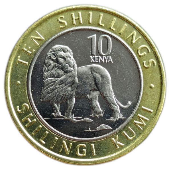 Producto - Kenia 10 Shillingi 2018 León africano Km#47 Unc