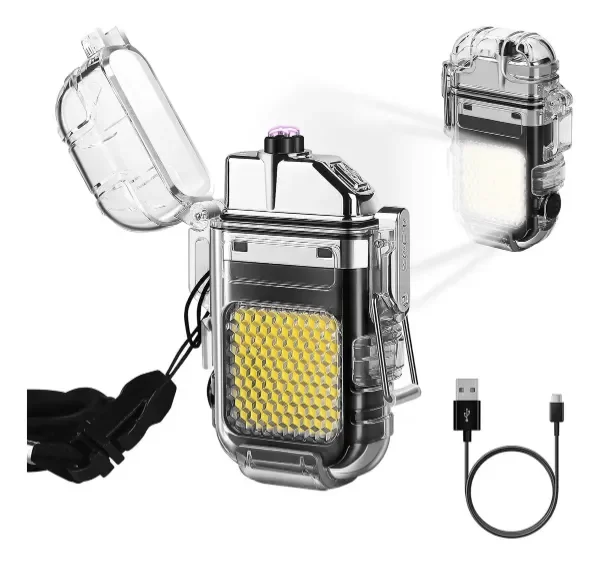 Producto - Mini Linterna Led Cob Recargable Con Encendedor Eléctrico
