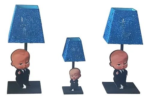 Producto - Centros De Mesa 10u Decorado Jefe En Pañales Con Led - 5