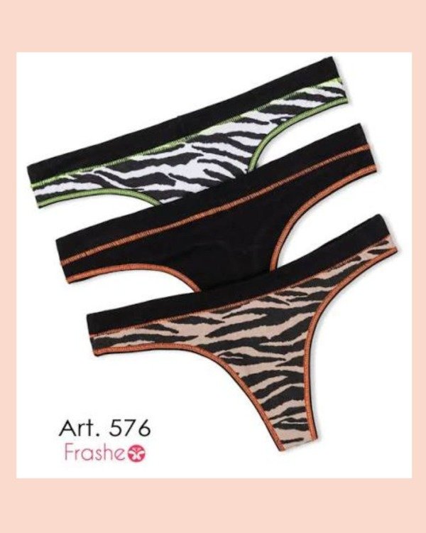 Producto - 576	Frashe PACK X3 COLALESS ALG/LYCRA ESTAMP.