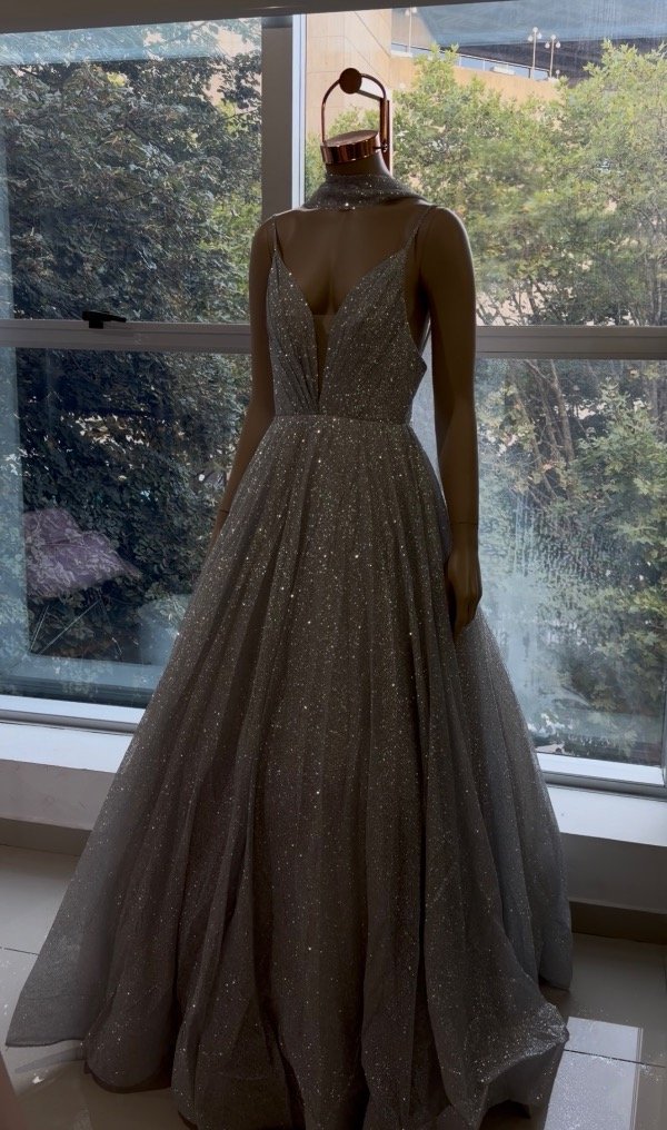 Producto - Vestido Selene plateado