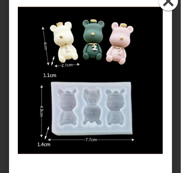 Producto - Molde de oso por 3 010f8