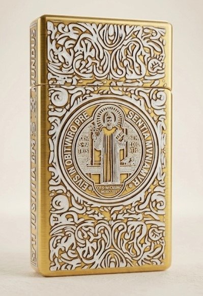 Producto - ENCENDEDOR CATALITICO CONSTANTINE SAN BENITO DORADO RECARGABLE A GAS - 2