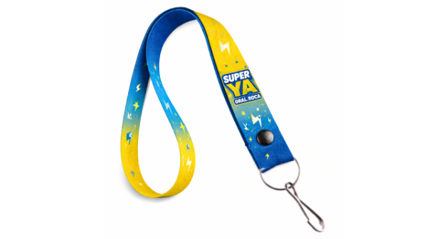 Producto - Llavero Lanyard Cinta Corto Personalizado con Aro Portallaves y Mosq Alambre