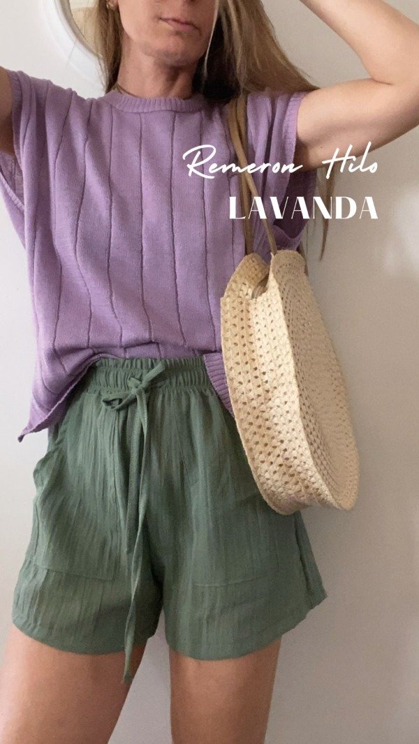 Producto - Remeron de hilo Lavanda