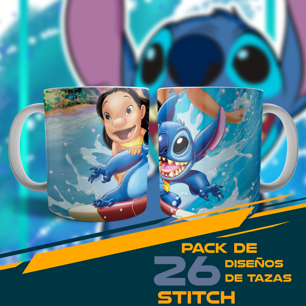 Producto - TAZAS  - STITCH COD 116