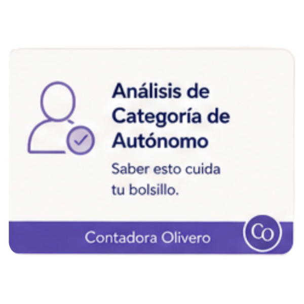 Producto - ANÁLISIS DE CATEGORÍA DE AUTÓNOMO PARA TU ACTIVIDAD Saber esto cuida tu bolsillo