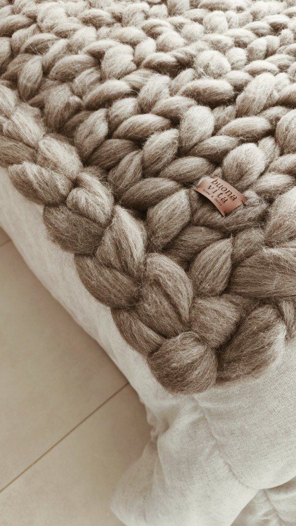 Producto - Manta nórdica XXL 1.50x0.80 (visón)