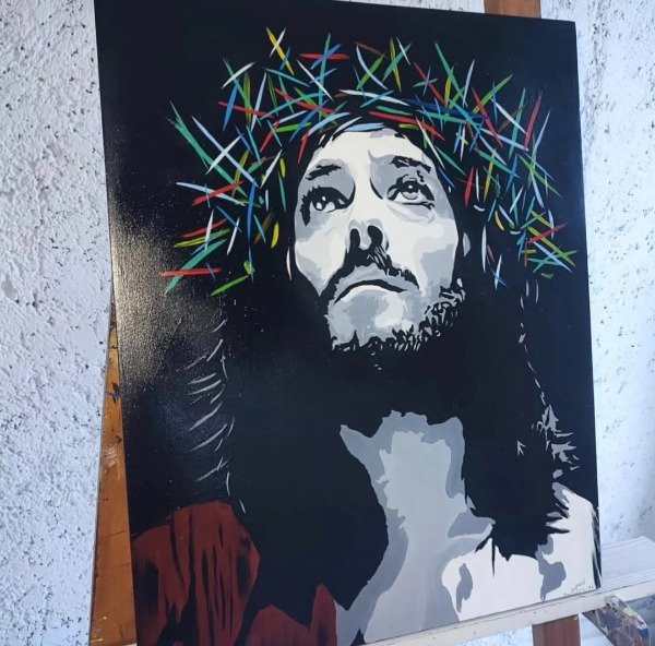 Producto - JESÚS POP ART  B/N - 1