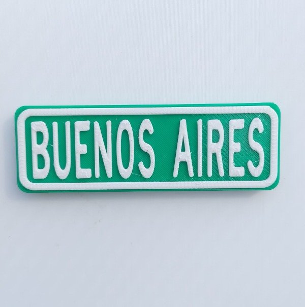 Producto - Iman Cartel Verde Bs As