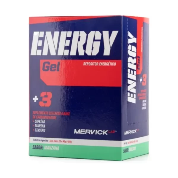 Producto - Gel energetico sabor manzana 40gr MERVICK