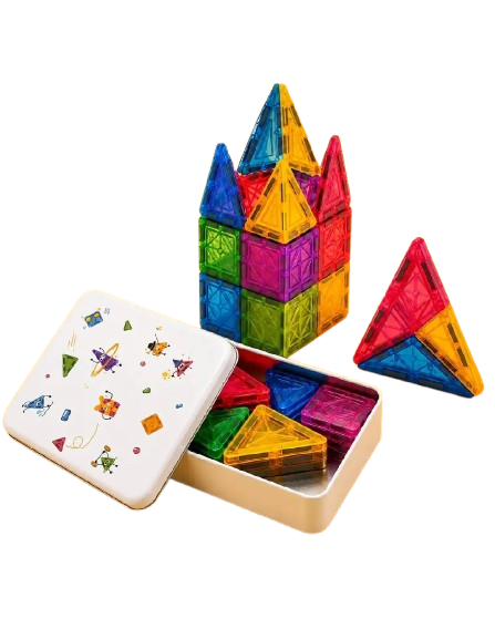 Producto - Bloques Magnéticos de Viaje - 42 Piezas en Lata - 2