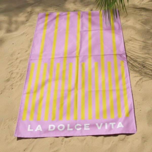 Producto - Lona playera . la dolce vita rayas lilas!