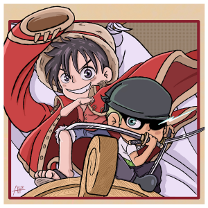 Producto - Print - One Piece - Luffy y Zoro