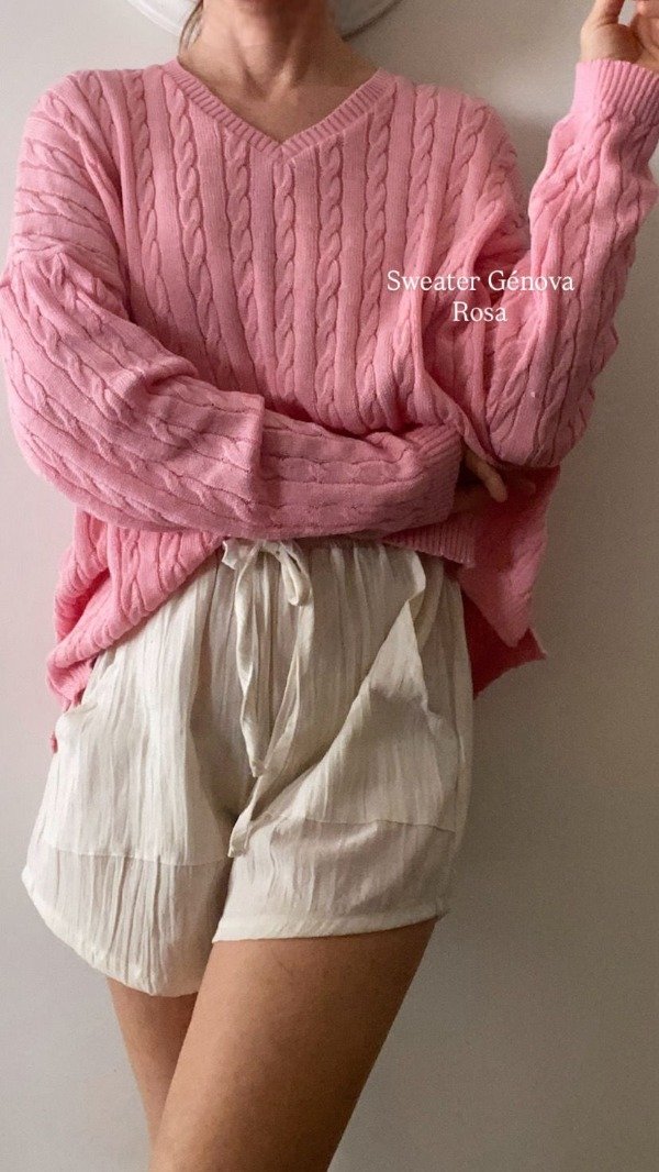 Producto - Sweater de hilo Genova Rosa