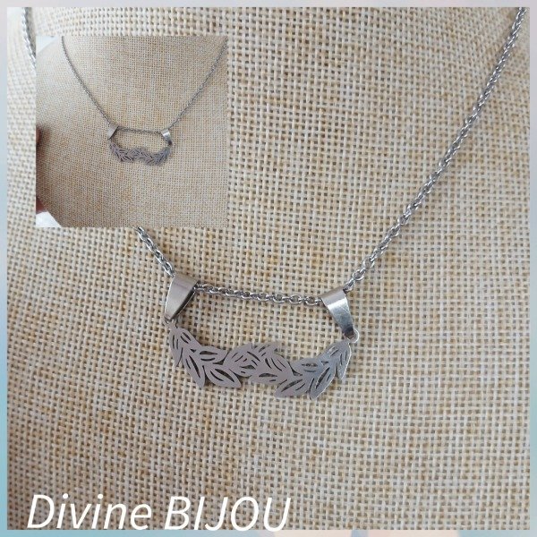 Producto - Collar hojita acero