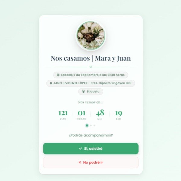 Producto - Invitaciones Digitales + Confirmaciones automáticas. - 4