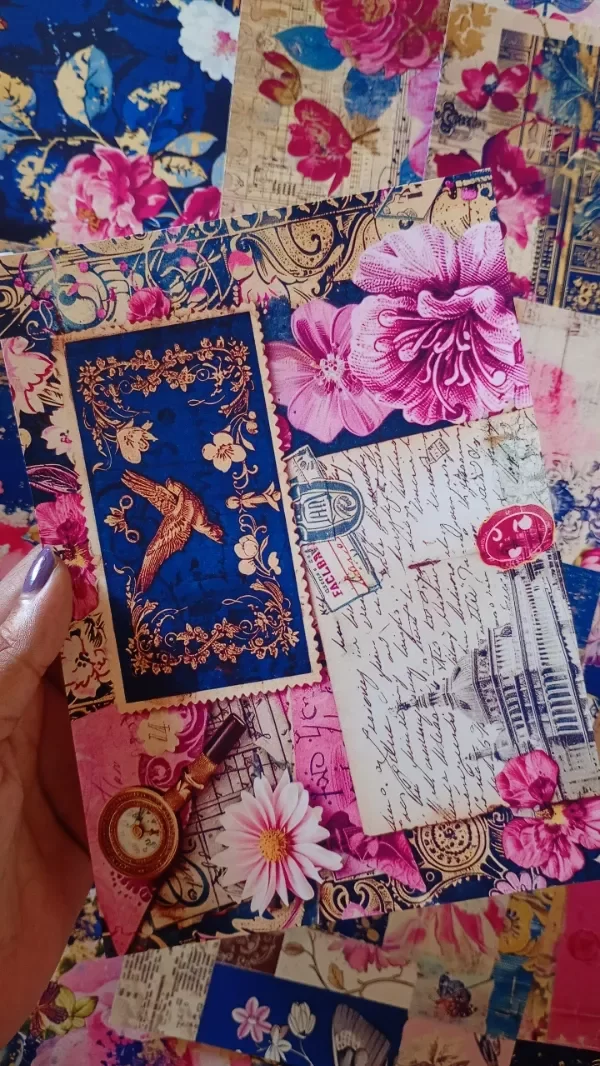 Producto - Papel decorativo Collage en pink y blue