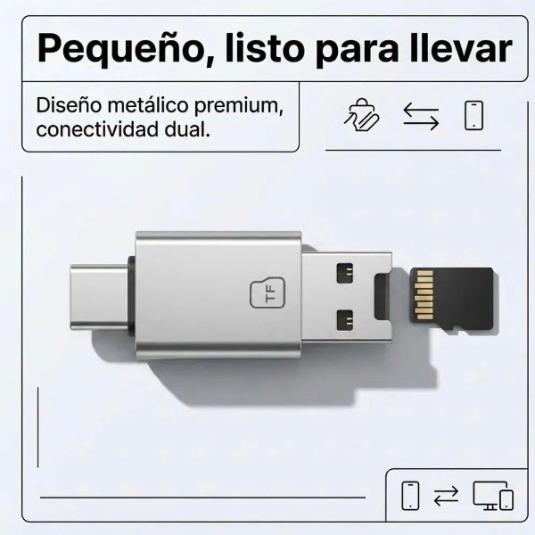 Producto - LECTOR DE TARJETAS MICRO SD- PUERTO USB-C - 4