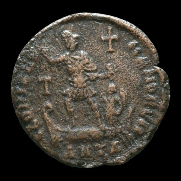 Producto - Valentiniano II (383 - 388 DC) Maiorina. Antioquia - GLORIA ROMANORVM