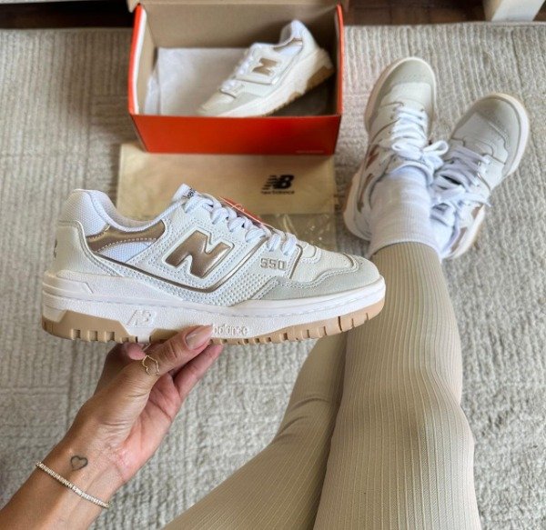 Producto - NEW BALANCE 550 Blanco Oro