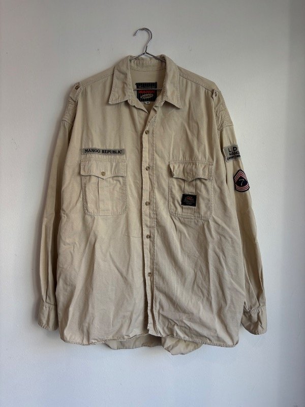Producto - Camisa Vintage Mango Militar T.M