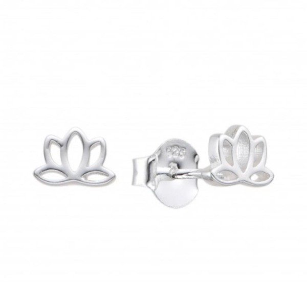 Producto - Aros Flor de Loto Plata 925